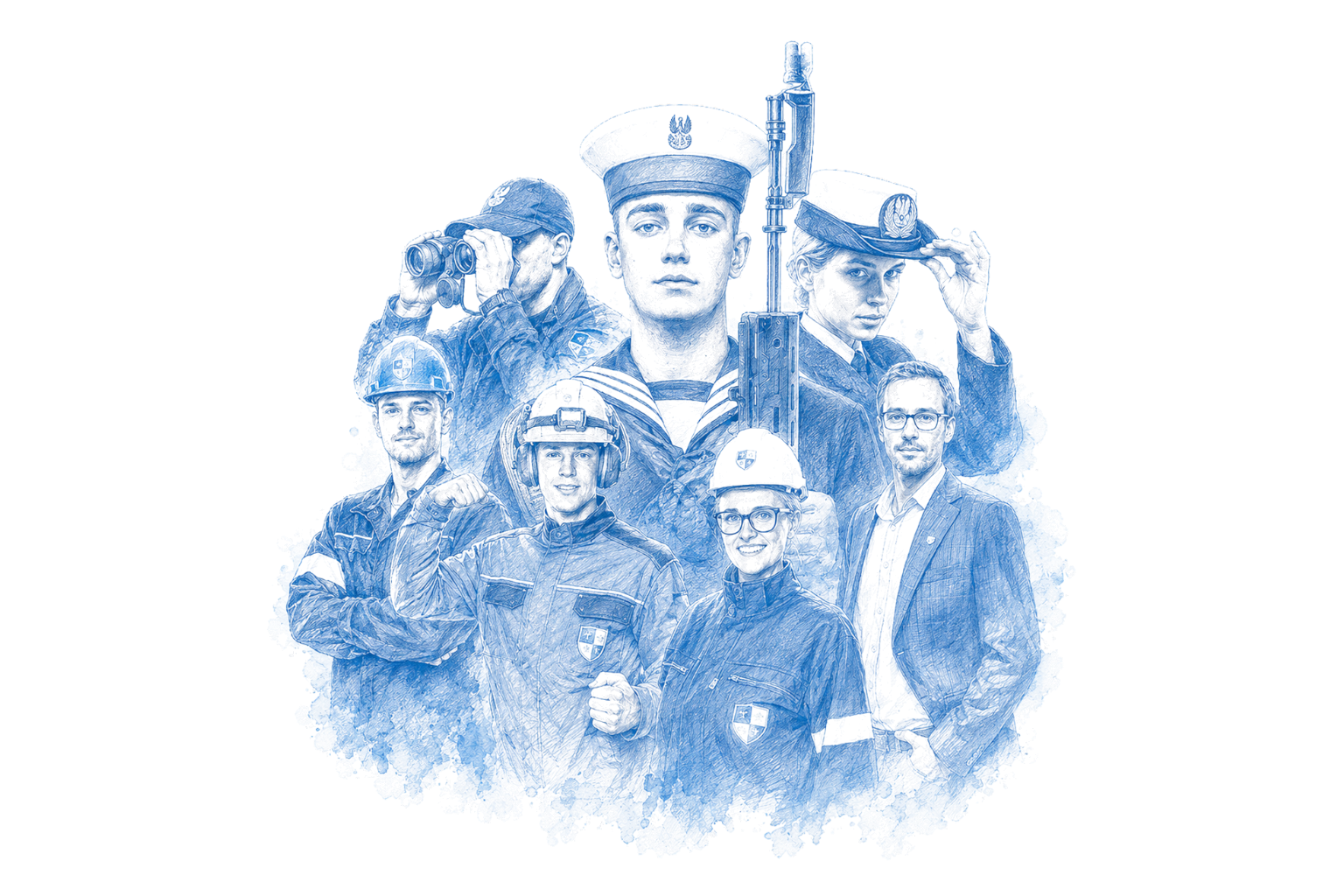 Illustration of Shipyard Worker's Day — CTM stand in the Shipyard & Navy Village in Gdynia