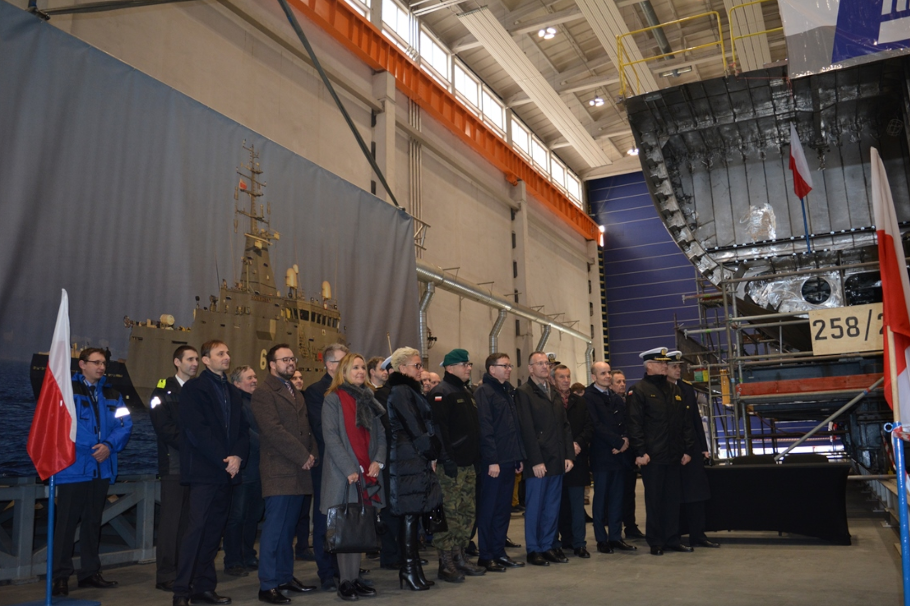 „ORP Albatros” — położenie stępki