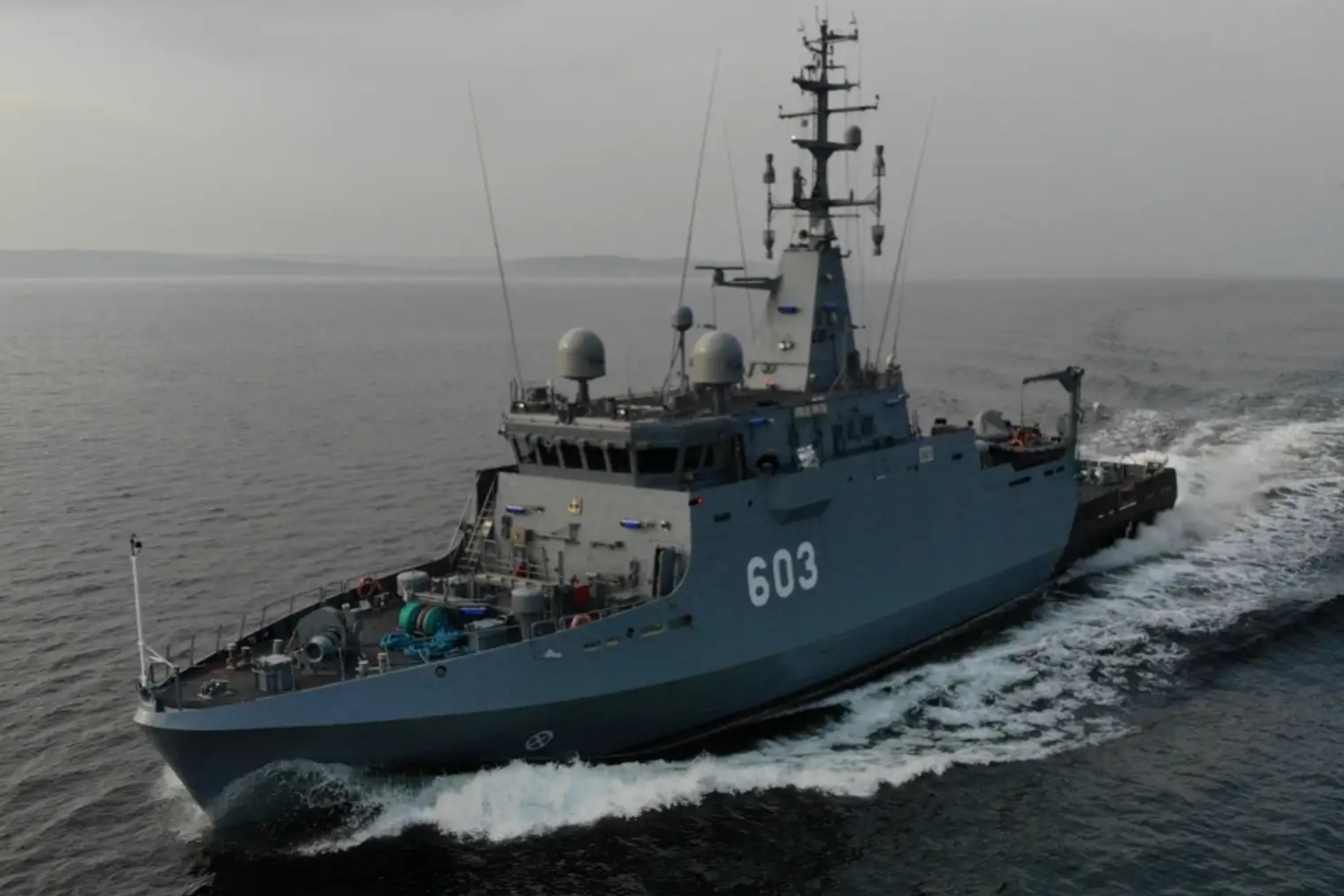 Uroczyste cięcie blach na trzeci „Kormoran II” — „ORP Mewa”